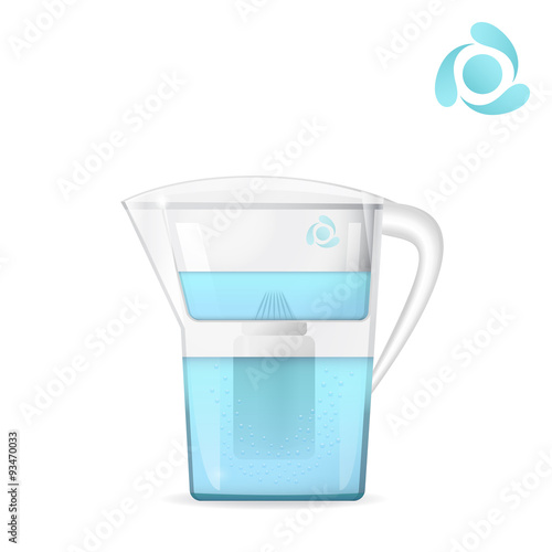 Water filtration jug photo