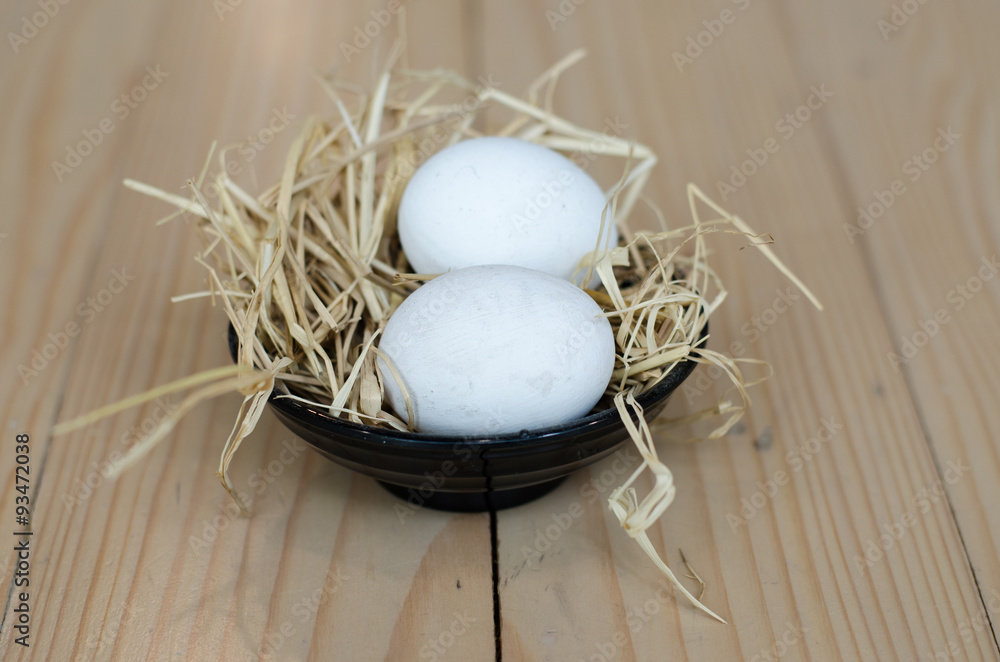 Obraz premium Decoration with ceramic eggs