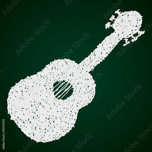 Simple doodle of a guitar