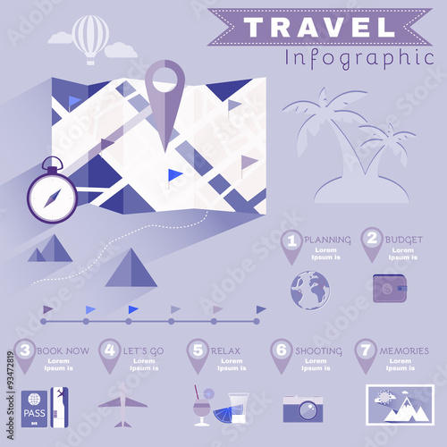 Travel Planning Illustrated Infographics