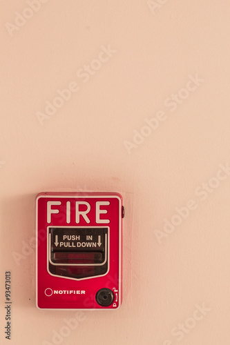 alarm for alerting the fire.