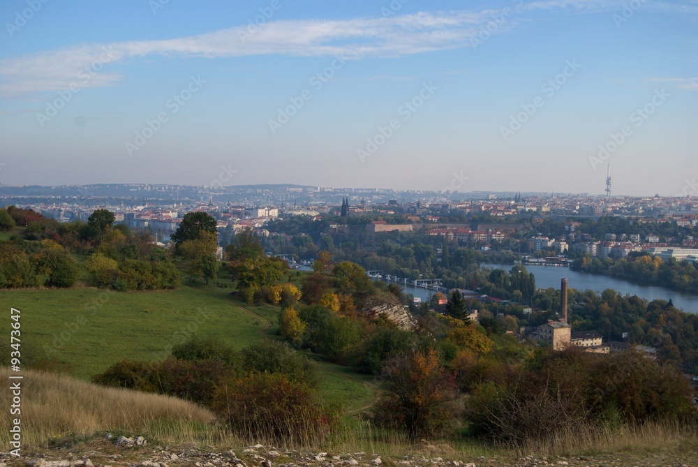 Autumn view of Prague