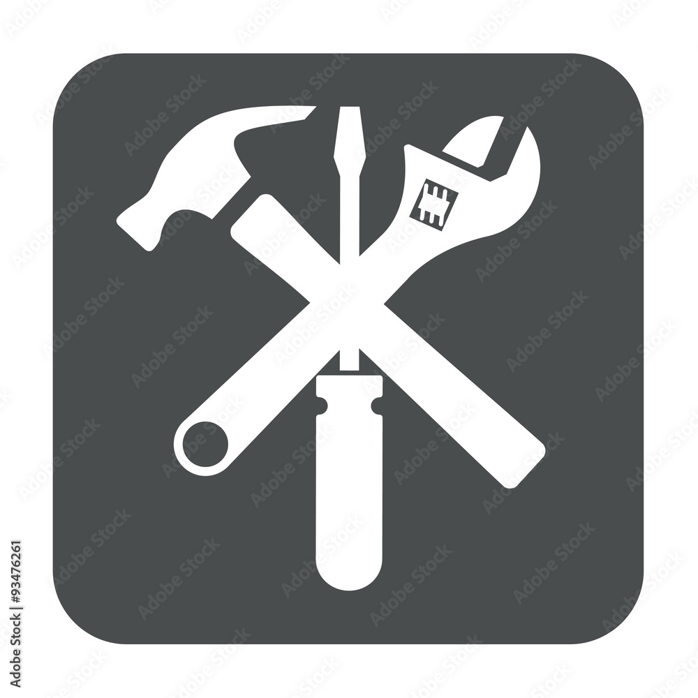 Icono plano herramientas aplicacion gris #2 Icono plano herramientas aplicacion gris #2