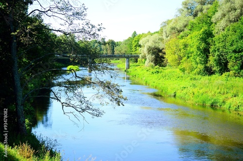 River Sventoji in Andrioniskis town Anyksciai district photo