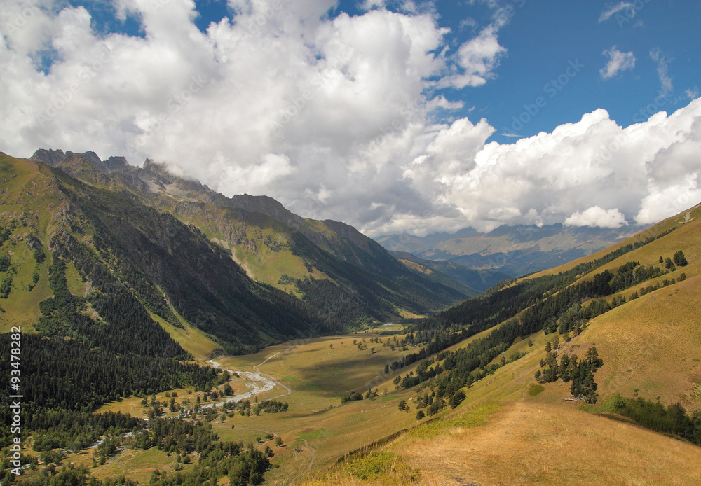 Naklejka premium River valley Sofia