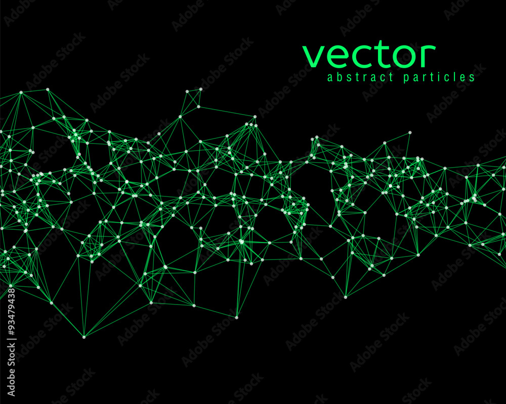Obraz premium Vector abstract particles