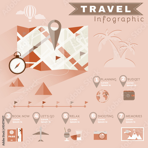 Travel Planning Illustrated Infographics