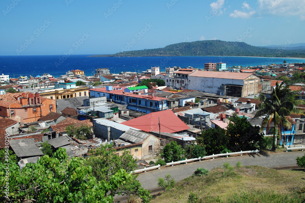 Blick auf Baracoa, Kuba
