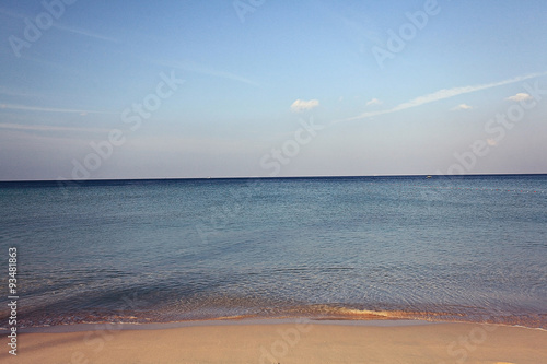 Fototapeta Naklejka Na Ścianę i Meble -  beach blurred background landscape sea shore