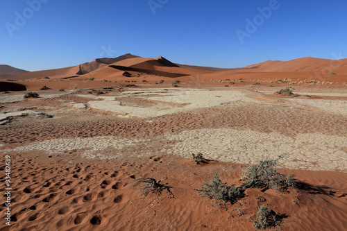 Die Wüste Namib mit dem Deadvlei und dem Sossusvlei in Namibia photo