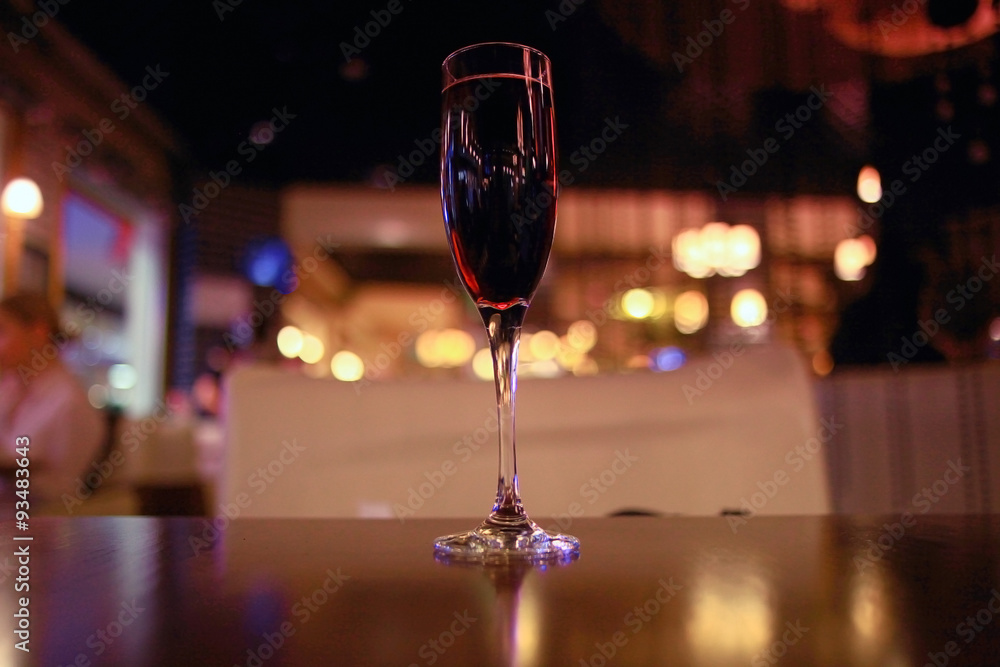 glass of wine restaurant interior serving dinner glass of wine restaurant interior serving dinner