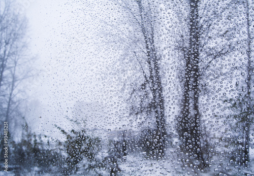 drops on the window
