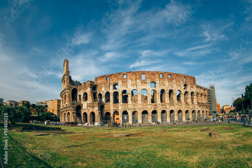 Canvas-taulu Colosseum in a summer day in Rome, Italy