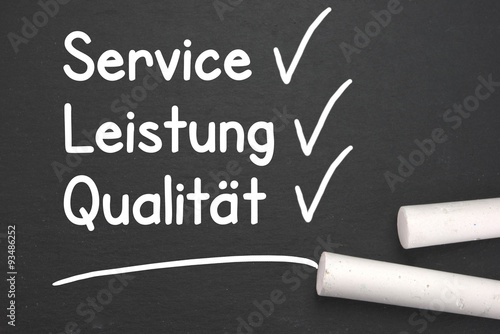 Service - Leistung - Qualität