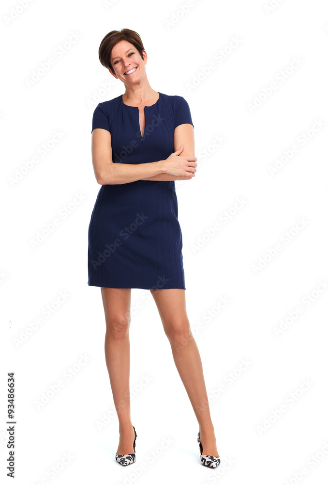 Fototapeta premium Mature business woman with short hairstyle.