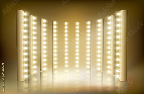 Light festival. Vector illustration.