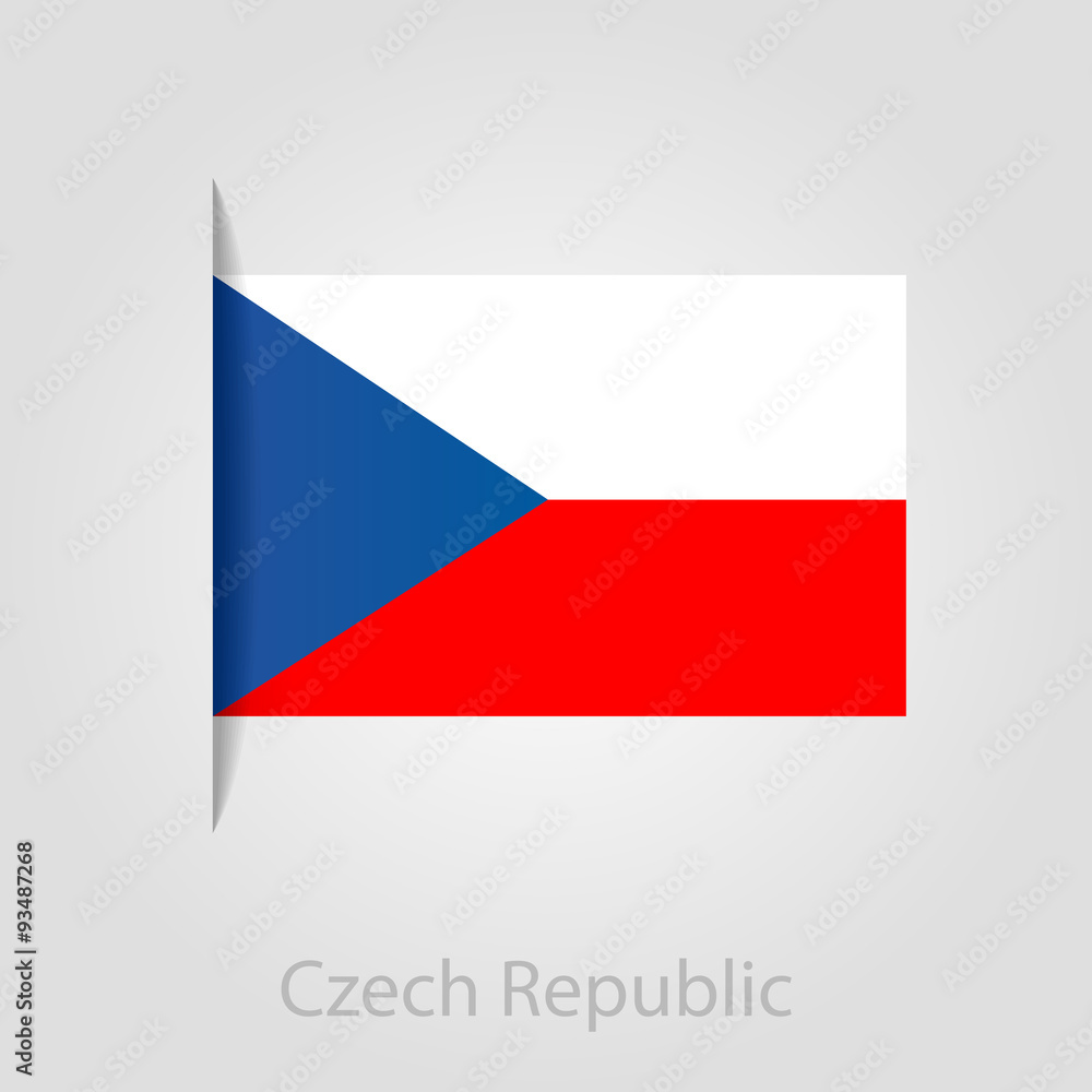 Czech Republic flag, vector illustration Czech Republic flag, vector illustration
