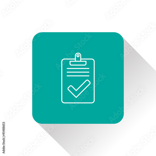 Quality control related vector icon. Pass