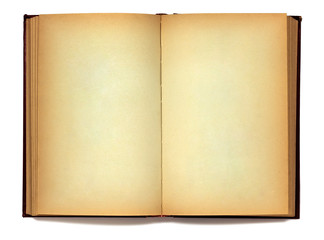 Open old book