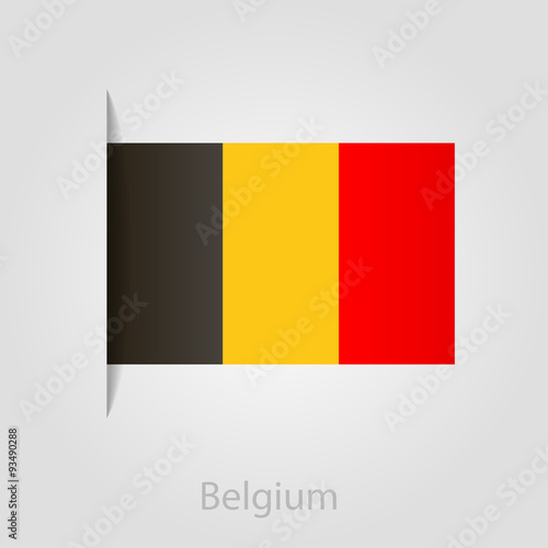 Belgium flag  vector illustration
