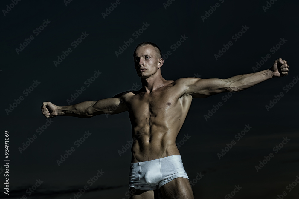 Muscular young man Muscular young man
