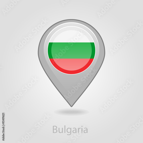 Free Download Bulgaria flag pin map icon, vector illustration - GFXLoad