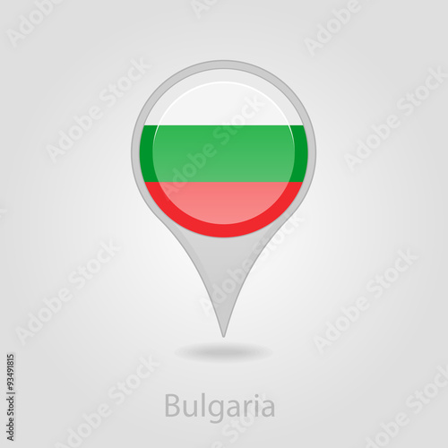 Free Download Bulgaria flag pin map icon, vector illustration - GFXLoad