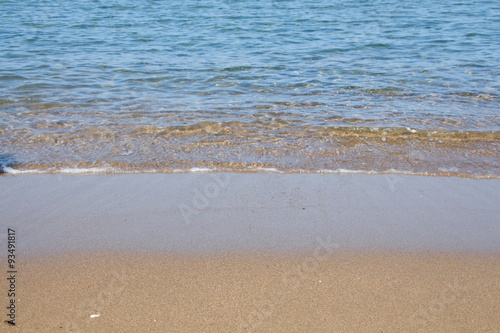 Seashore and wet sand backgrouns