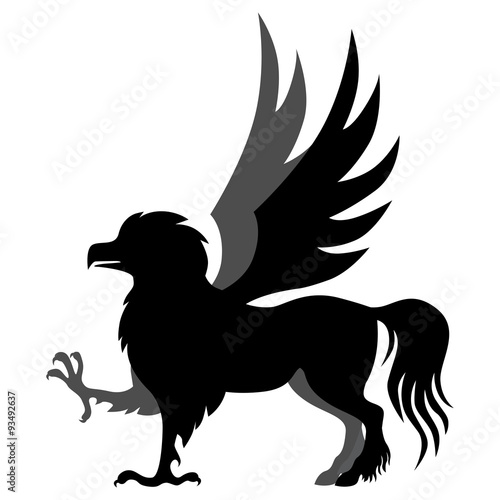 Silhouette hippogriff
