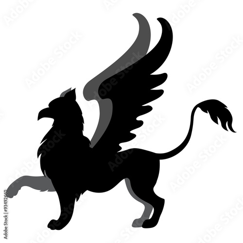 Silhouette hippogriff