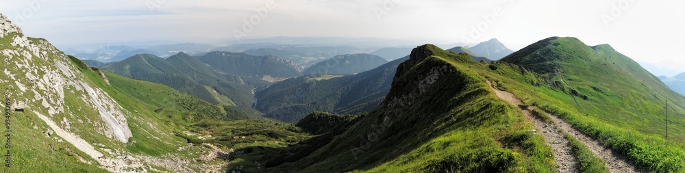 Fototapeta premium East view from Chleb mountain in Mala Fatra