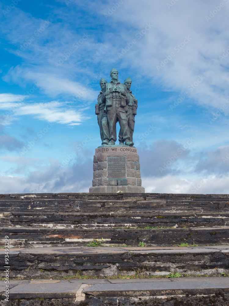 Obraz premium Commando Memorial in Spean Bridge Scotland