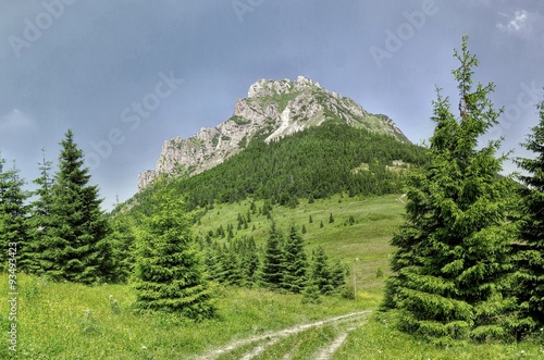 Velky Rozsutec mountain in Mala Fatra mountains