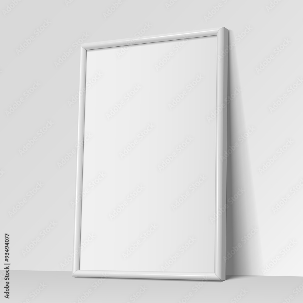 Realistic White vertical frame for paintings Realistic White vertical frame for paintings
