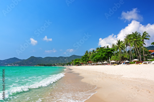 View of Chaweng beach, Koh Samui  Thailand photo