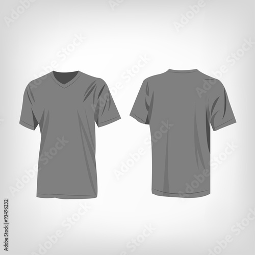 Grey T-shirt vector