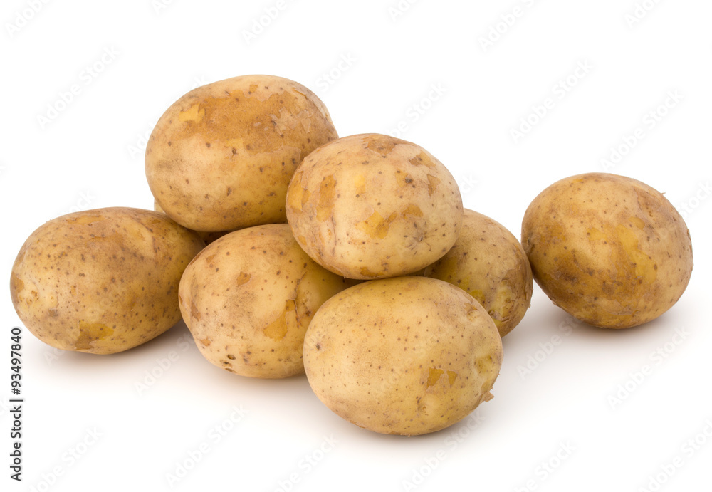 new potato tuber isolated on white background cutout new potato tuber isolated on white background cutout