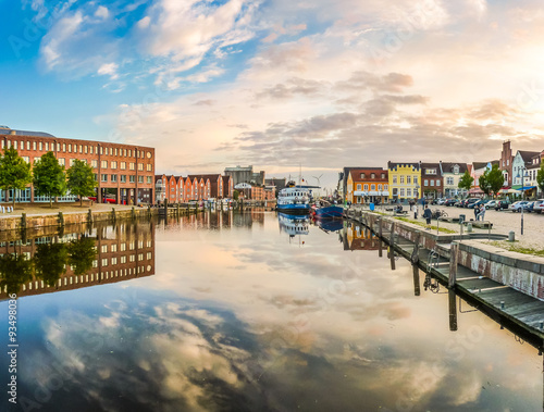 Town of Husum, Nordfriesland, Schleswig-Holstein, Germany photo