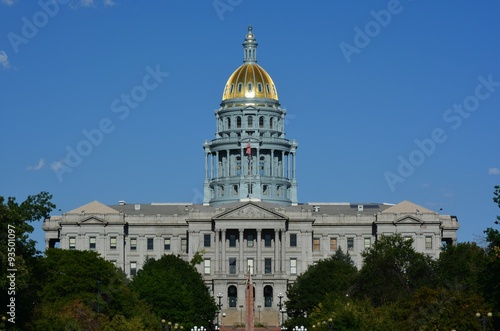 Colorado State Capitol Building on a Sunny Breezy day
