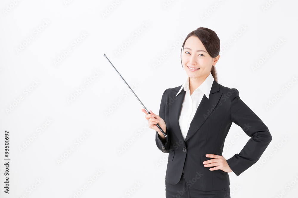 asian businesswoman on white background asian businesswoman on white background