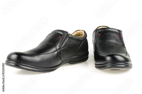 black leather shoe © nopparat