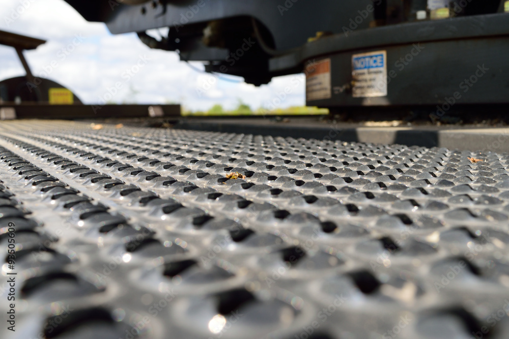 Obraz premium Non-skid Walkway on Machinery