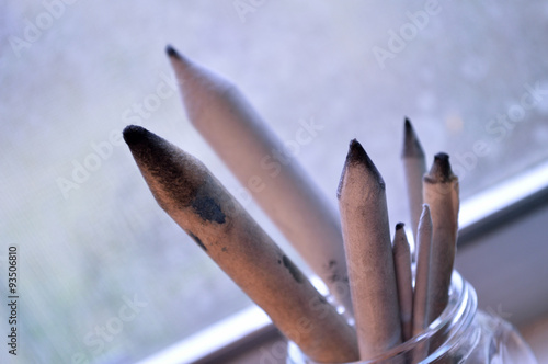 Art and drawing supplies, tortillons or charcoal blending tools