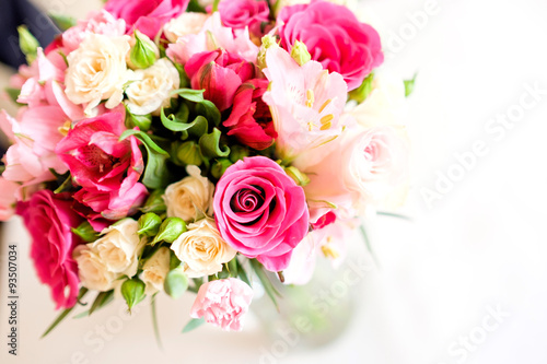 beautiful flowers wedding bouquet © matyuschenko