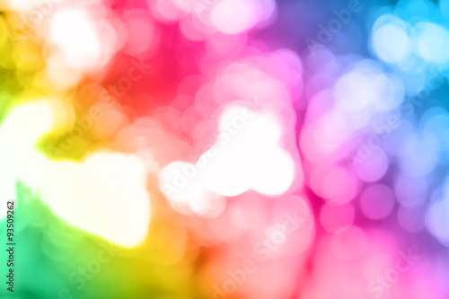 Colorful ray bokeh glitter
