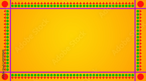 Celebration Greetings on Yellow Background