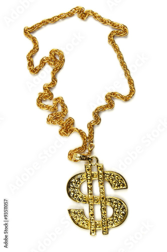 Dollar symbol necklace
