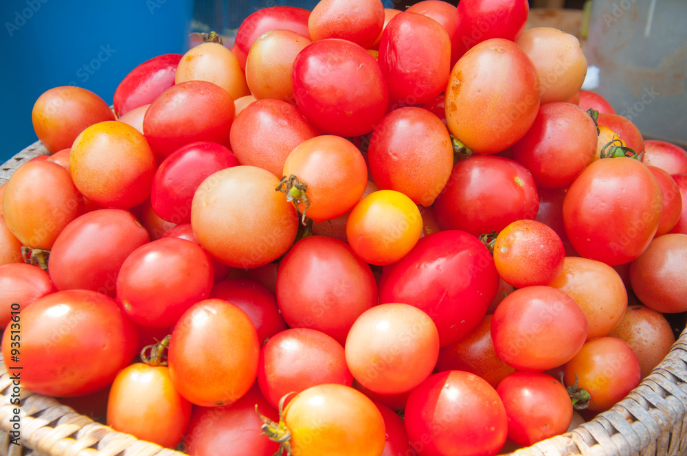 Group of red tomatoes Group of red tomatoes