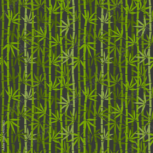 green bamboo seamless pattern