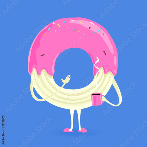 Vector Character Donut